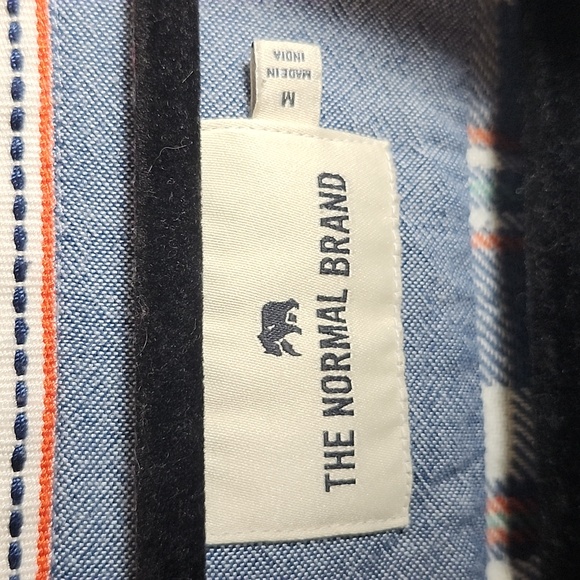 The Normal Brand Mountain Overshirt In Mineral Blue - Picture 4 of 10